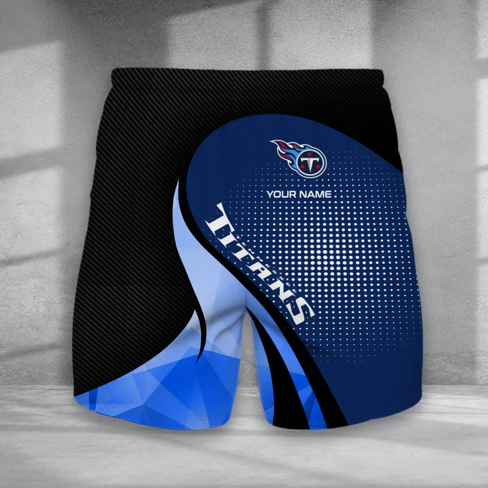 LIMITED EDITION - NEW CUSTOMIZED NFL31 TST TENNESSEE TITANS POLO, T-SHIRT & SHORT PANTS SET
