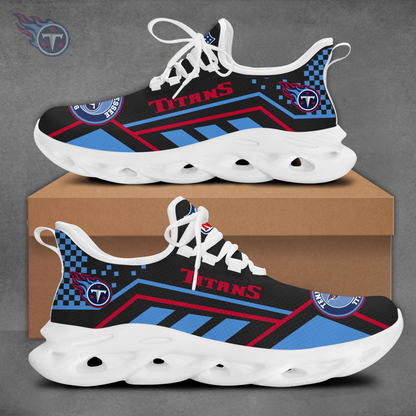 LIMITED EDITION - NEW CUSTOMIZED NFL31 TST TENNESSEE TITANS MAX SOUL SHOES