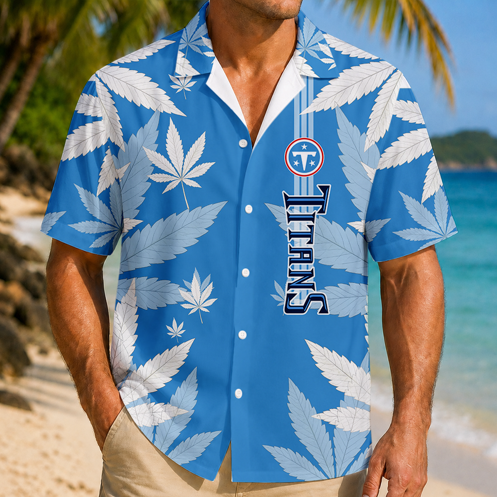 FINAL SALE - NEW CUSTOMIZED NFL31 TST TENNESSEE TITANS UNISEX HAWAIIAN SHIRT