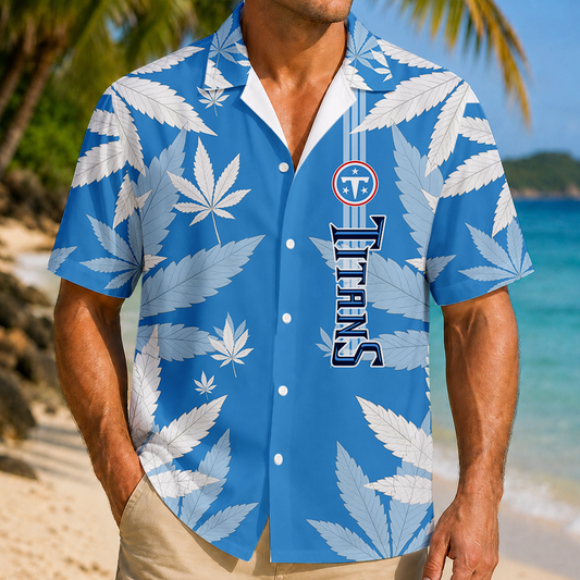 FINAL SALE - NEW CUSTOMIZED NFL31 TST TENNESSEE TITANS UNISEX HAWAIIAN SHIRT