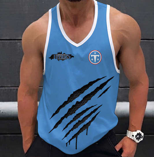 LIMITED EDITION - NEW CUSTOMIZED NFL31 TST TENNESSEE TITANS UNISEX TANK TOP