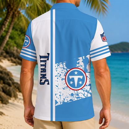FINAL SALE - NEW CUSTOMIZED NFL31 TST TENNESSEE TITANS UNISEX HAWAIIAN SHIRT