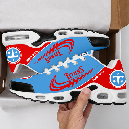 FLASH SALE - NEW CUSTOMIZED NFL31 TST TENNESSEE TITANS AIR MAX PLUS SNEAKERS