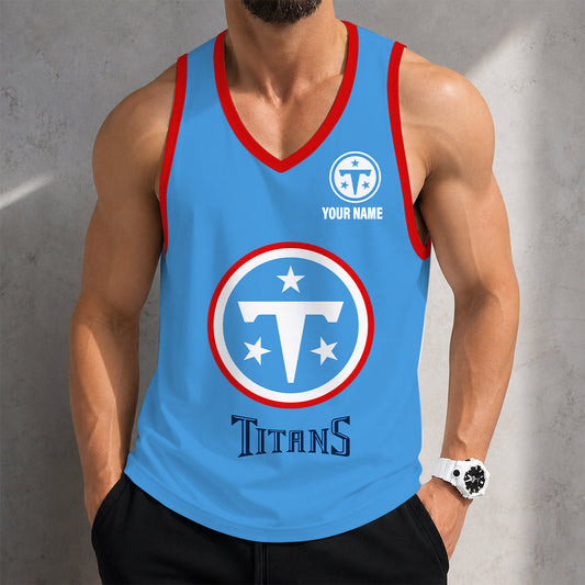 VIRAL EDITION - NEW CUSTOMIZED NFL31 TST TENNESSEE TITANS TANK TOP