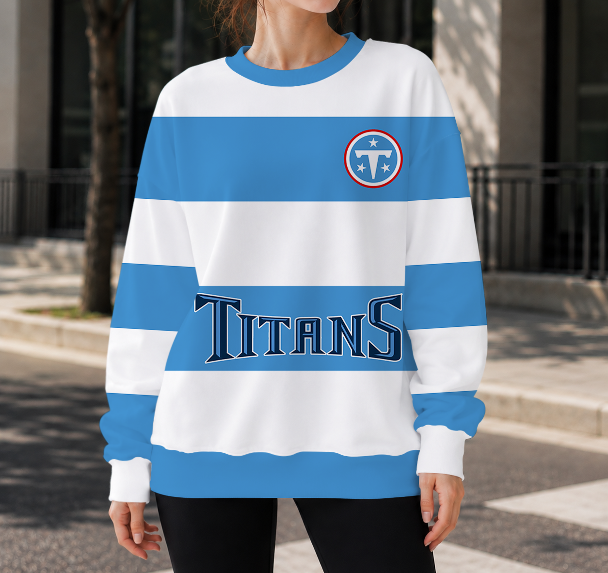 HOT DEAL- NEW CUSTOMIZED NFL31 TST TENNESSEE TITANS UNISEX SWEATSHIRT
