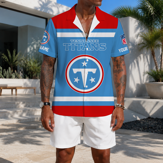 FLASH SALE - NEW CUSTOMIZED NFL31 TST TENNESSEE TITANS UNISEX HAWAIIAN SHIRT