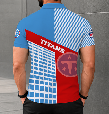 FINAL SALE - NEW CUSTOMIZED NFL31 TST TENNESSEE TITANS POLO SHIRT