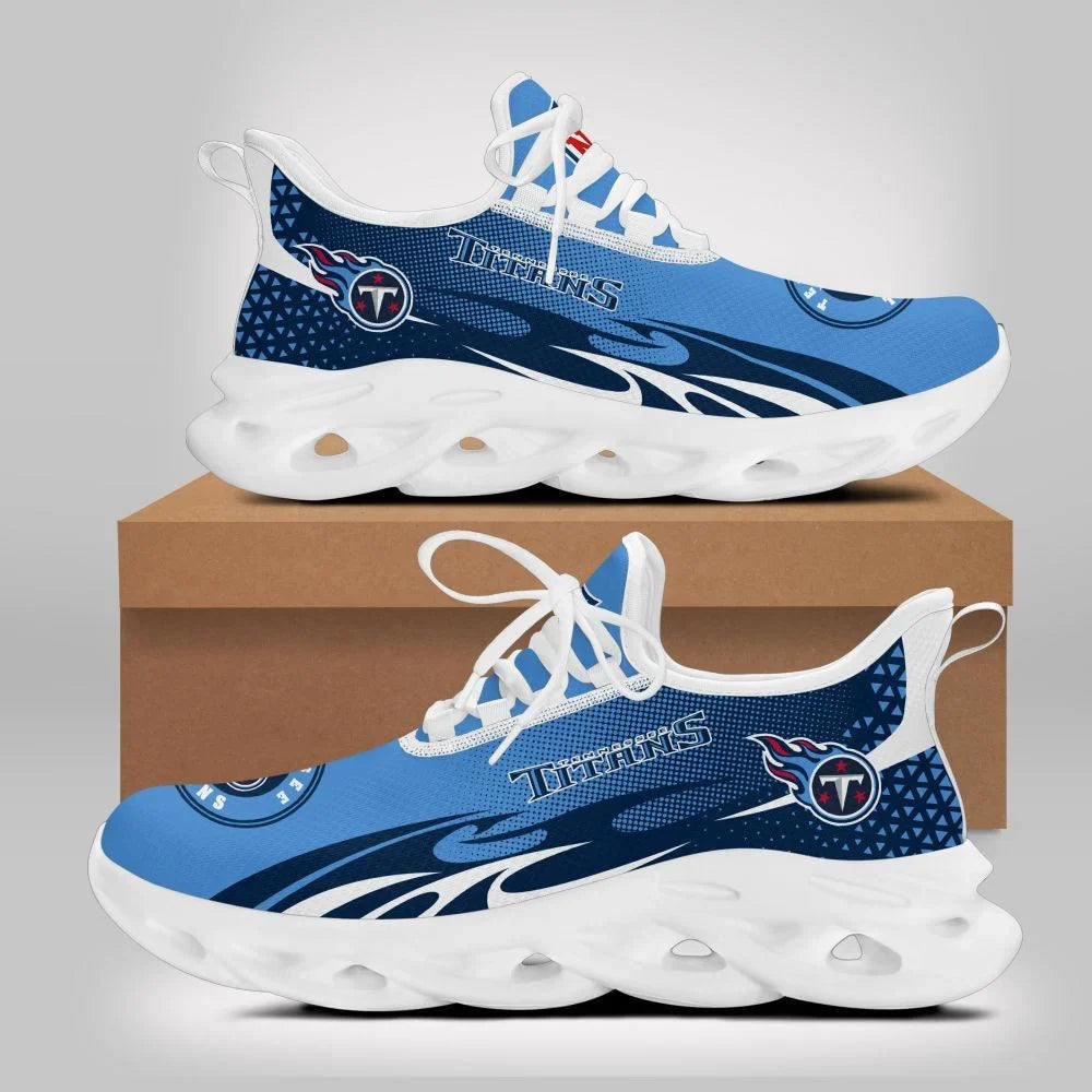 VIRAL EDITION - NEW CUSTOMIZED NFL31 TST TENNESSEE TITANS UNISEX MAX SOUL SHOES