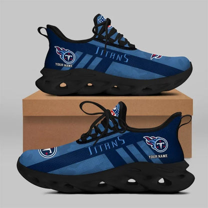 VIRAL EDITION - NEW CUSTOMIZED NFL31 TST TENNESSEE TITANS UNISEX MAX SOUL SHOES