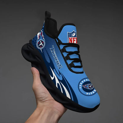 VIRAL EDITION - NEW CUSTOMIZED NFL31 TST TENNESSEE TITANS UNISEX MAX SOUL SHOES