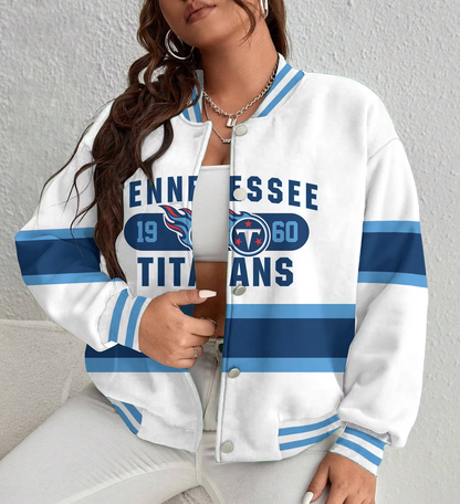 FINAL SALE - NEW CUSTOMIZED NFL31 TST TENNESSEE TITANS SATIN VARSITY & BASEBALL JACKET