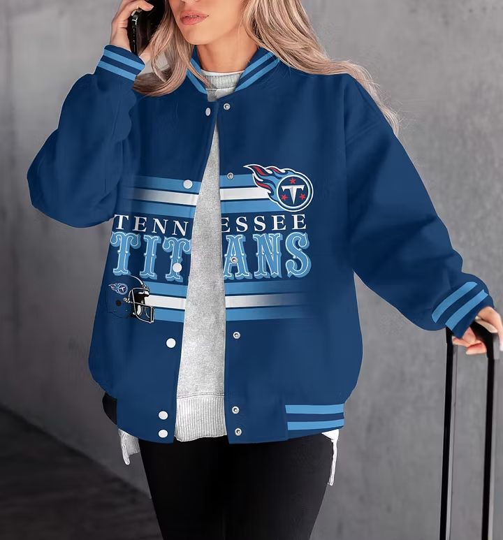 FINAL SALE - NEW CUSTOMIZED NFL31 TST TENNESSEE TITANS SATIN VARSITY & BASEBALL JACKET
