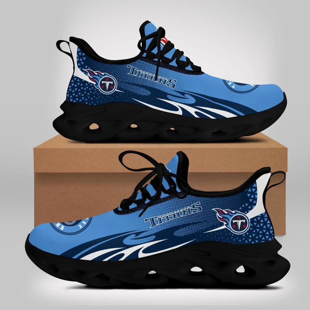 VIRAL EDITION - NEW CUSTOMIZED NFL31 TST TENNESSEE TITANS UNISEX MAX SOUL SHOES