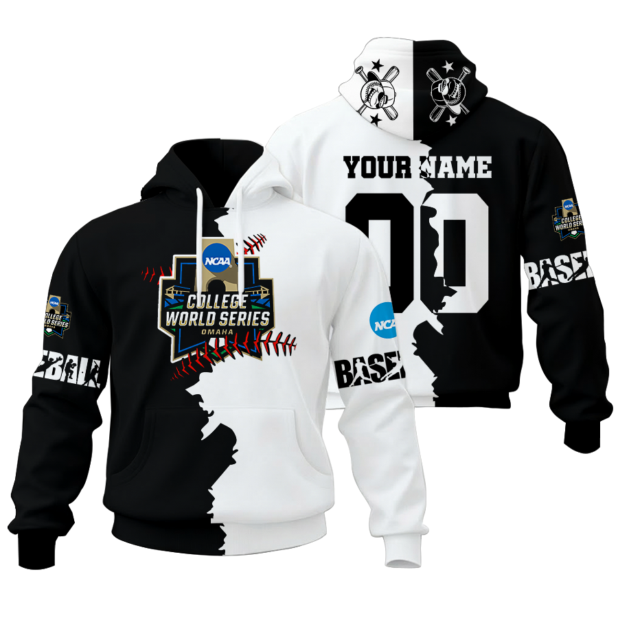FINAL CLEARANCE - NEW CUSTOMIZED NCAA31 COLLEGE WORLD SERIES UNISEX HOODIE & ZIP HOODIE