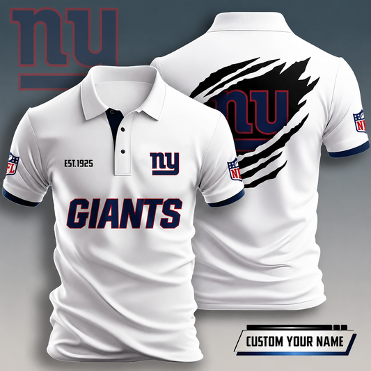 FLASH SALE - NEW CUSTOMIZED NFL32 NYG NEW YORK GIANTS T-SHIRT, POLO SHIRT, ZIP POLO SHIRT, HOODIE, ZIP HOODIE & SWEATSHIRT
