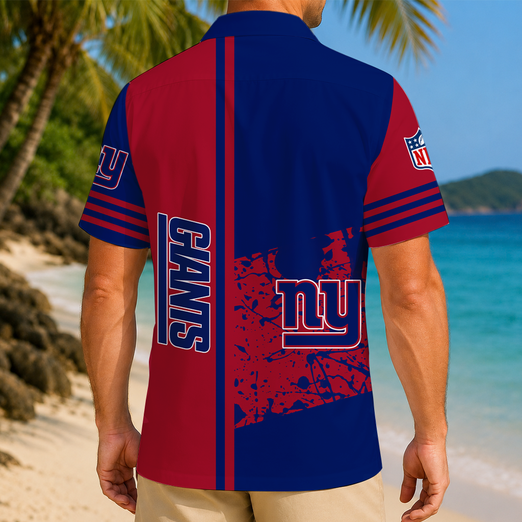 FINAL SALE - NEW CUSTOMIZED NFL32 NYG NEW YORK GIANTS UNISEX HAWAIIAN SHIRT