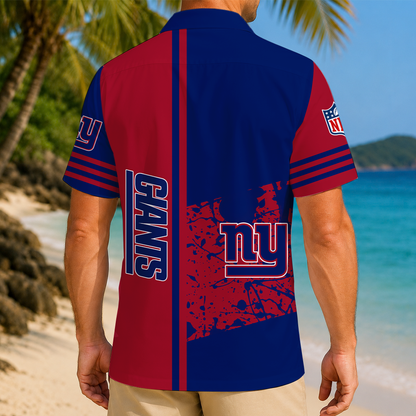 FINAL SALE - NEW CUSTOMIZED NFL32 NYG NEW YORK GIANTS UNISEX HAWAIIAN SHIRT