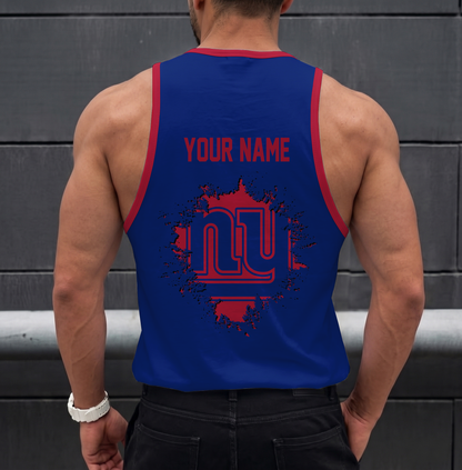 LIMITED EDITION - NEW CUSTOMIZED NFL32 NYG NEW YORK GIANTS UNISEX TANK TOP