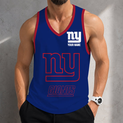 VIRAL EDITION - NEW CUSTOMIZED NFL32 NYG NEW YORK GIANTS TANK TOP