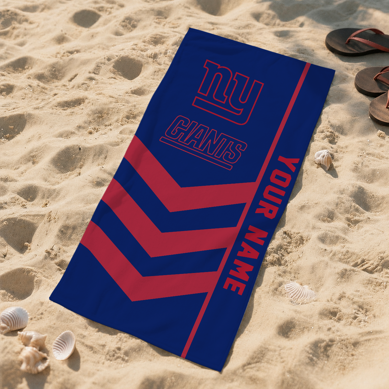 HOT DEAL - NEW CUSTOMIZED NFL32 NYG NEW YORK GIANTS BEACH TOWEL