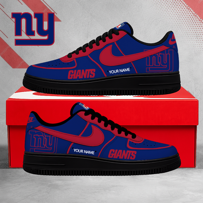 EXCLUSIVE EDITION - NEW CUSTOMIZED NFL32 NYG NEW YORK GIANTS AF1 SHOES