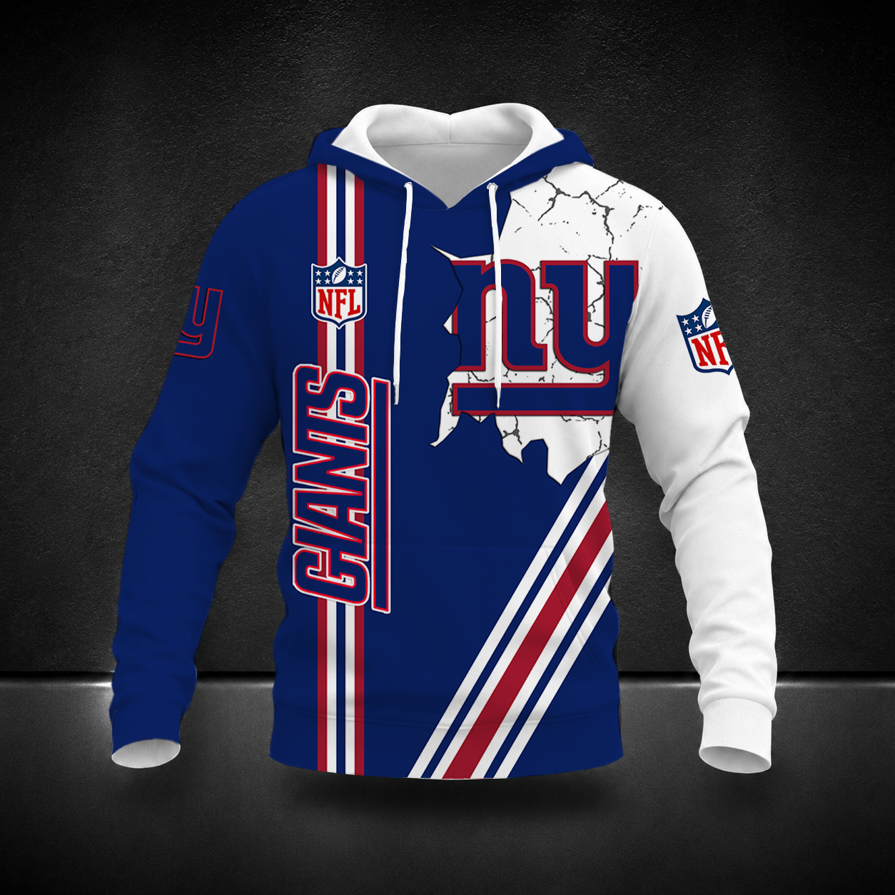 FINAL SALE- NEW CUSTOMIZED NFL32 NYG NEW YORK GIANTS T-SHIRT, POLO SHIRT, ZIP POLO SHIRT, SWEATSHIRT, HOODIE & ZIP HOODIE