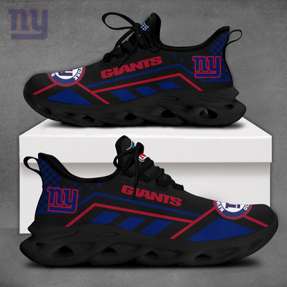 LIMITED EDITION - NEW CUSTOMIZED NFL32 NYG NEW YORK GIANTS MAX SOUL SHOES