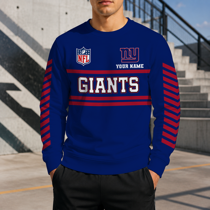 FINAL SALE - NEW CUSTOMIZED NFL32 NYG NEW YORK GIANTS UNISEX SWEATSHIRT