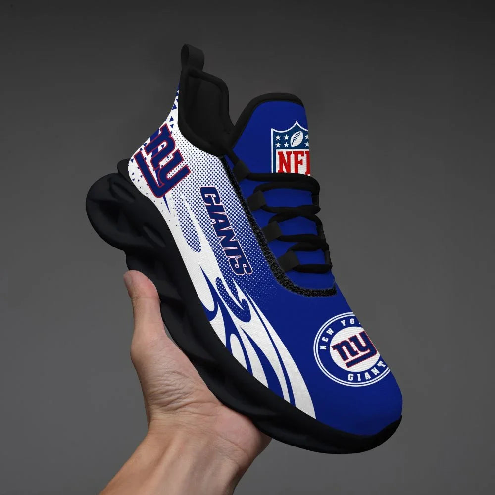 VIRAL EDITION - NEW CUSTOMIZED NFL32 NYG NEW YORK GIANTS UNISEX MAX SOUL SHOES