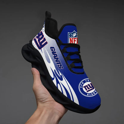 VIRAL EDITION - NEW CUSTOMIZED NFL32 NYG NEW YORK GIANTS UNISEX MAX SOUL SHOES