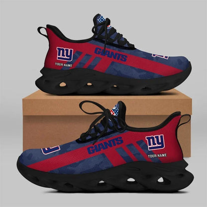 VIRAL EDITION - NEW CUSTOMIZED NFL32 NYG NEW YORK GIANTS UNISEX MAX SOUL SHOES