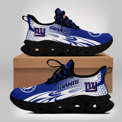 VIRAL EDITION - NEW CUSTOMIZED NFL32 NYG NEW YORK GIANTS UNISEX MAX SOUL SHOES