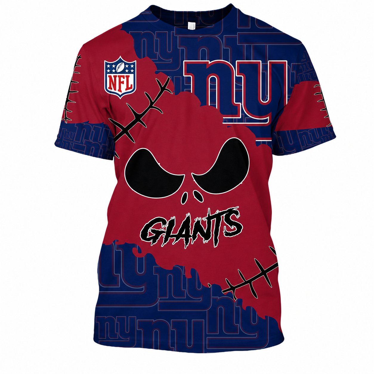 SPECIAL EDITION - NEW CUSTOMIZED NFL32 NYG NEW YORK GIANTS HALLOWEEN SKULL APPAREL FOR FANS