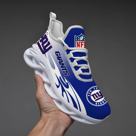 VIRAL EDITION - NEW CUSTOMIZED NFL32 NYG NEW YORK GIANTS UNISEX MAX SOUL SHOES