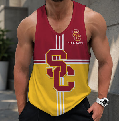 VIRAL EDITION - NEW CUSTOMIZED NCAA FBS32 USC USC TROJANS UNISEX TANK TOP