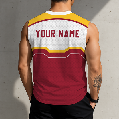 SPECIAL EDITION - NEW CUSTOMIZED NCAA FBS32 USC USC TROJANS MEN'S GYM SHIRT