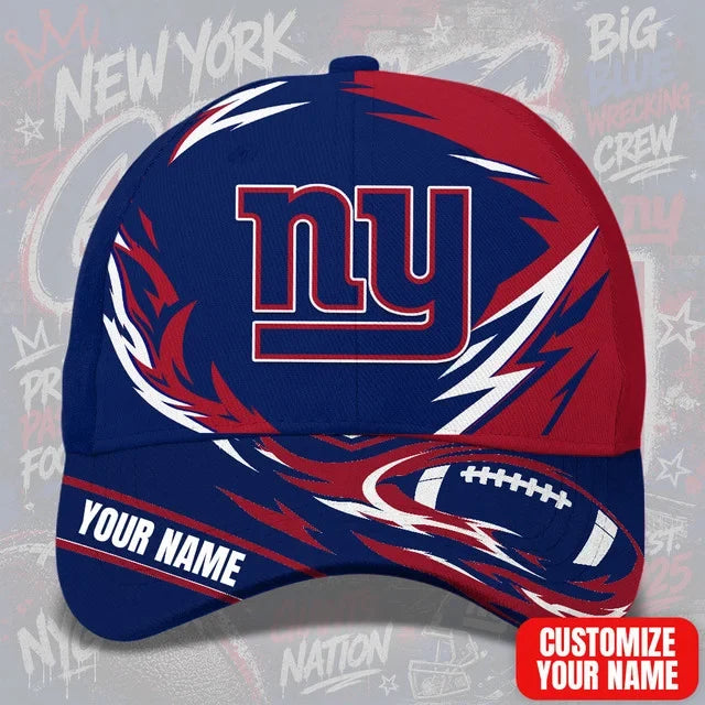 SPECIAL EDITION - NEW CUSTOMIZED NFL32 NYG NEW YORK GIANTS CLASSIC CAP