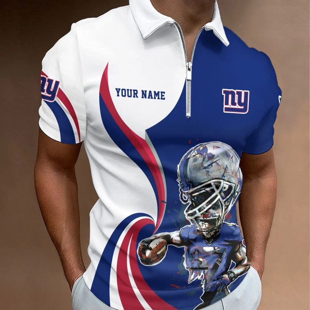 SPECIAL EDITION - NEW CUSTOMIZED NFL32 NYG NEW YORK GIANTS T-SHIRT, POLO SHIRT, ZIP POLO SHIRT, SWEATSHIRT, HOODIE & ZIP HOODIE