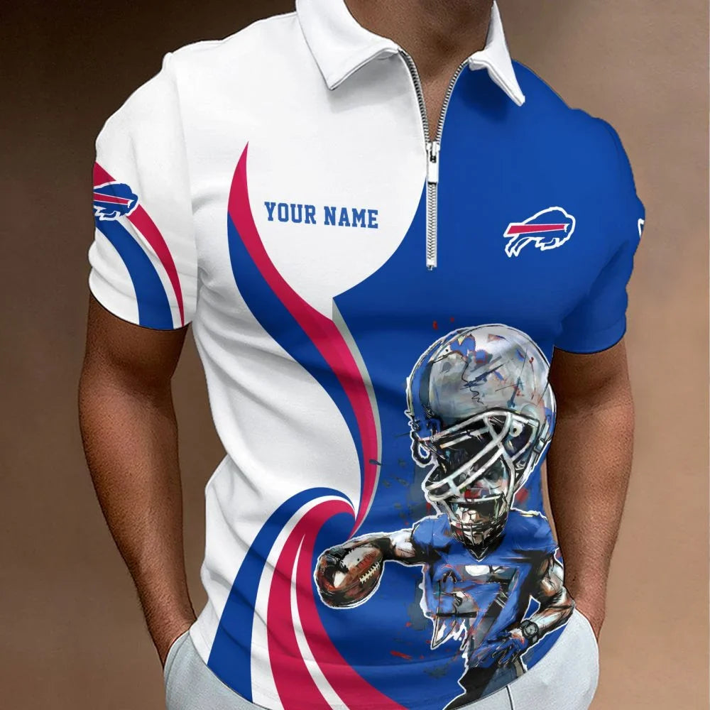 SPECIAL EDITION - NEW CUSTOMIZED NFL03 BFB BUFFALO BILLS T-SHIRT, POLO SHIRT, ZIP POLO SHIRT, SWEATSHIRT, HOODIE & ZIP HOODIE