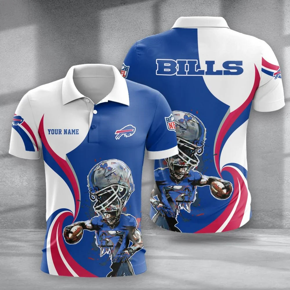 SPECIAL EDITION - NEW CUSTOMIZED NFL03 BFB BUFFALO BILLS T-SHIRT, POLO SHIRT, ZIP POLO SHIRT, SWEATSHIRT, HOODIE & ZIP HOODIE