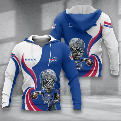 SPECIAL EDITION - NEW CUSTOMIZED NFL03 BFB BUFFALO BILLS T-SHIRT, POLO SHIRT, ZIP POLO SHIRT, SWEATSHIRT, HOODIE & ZIP HOODIE