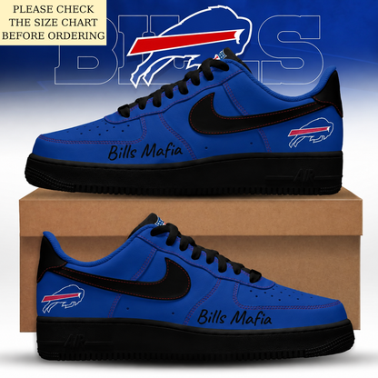 HOT DEAL - NEW CUSTOMIZED NFL03 BFB BUFFALO BILLS AF1 SHOES
