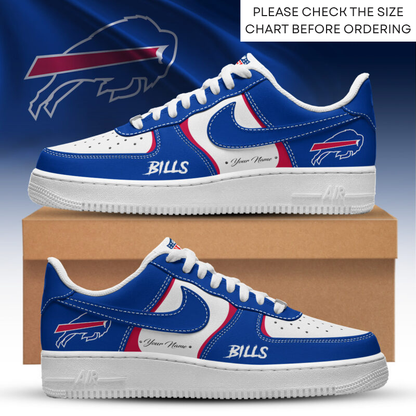 LIMITED EDITION - NEW CUSTOMIZED NFL03 BFB BUFFALO BILLS AF1 SHOES