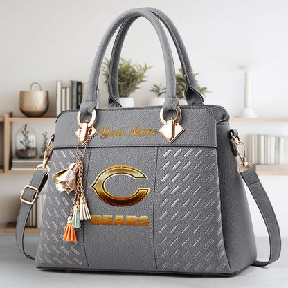 LIMITED EDITION - NEW CUSTOMIZED NFL26 CCB CHICAGO BEARS LUXURY HANDBAG IN MULTIPLE COLORS