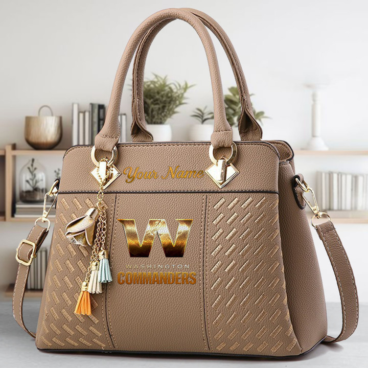 LIMITED EDITION - NEW CUSTOMIZED NFL12 WTC WASHINGTON COMMANDERS LUXURY HANDBAG IN MULTIPLE COLORS