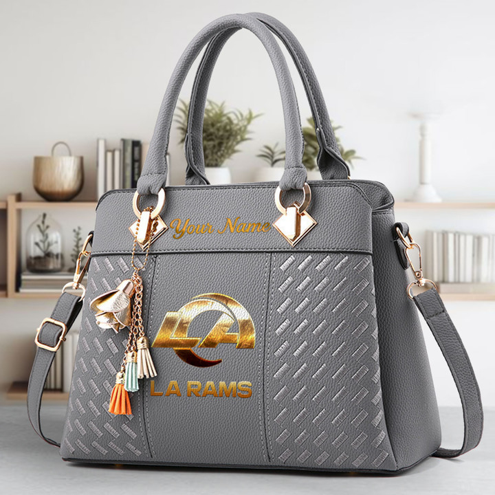 LIMITED EDITION - NEW CUSTOMIZED NFL22 LAR LOS ANGELES RAMS LUXURY HANDBAG IN MULTIPLE COLORS