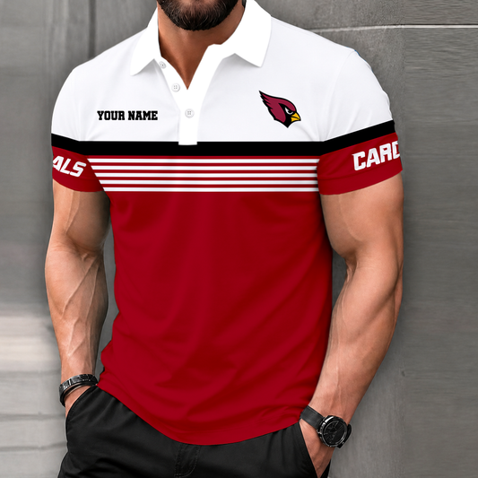 FINAL SALE - NEW CUSTOMIZED NFL20 ARC ARIZONA CARDINALS POLO SHIRT