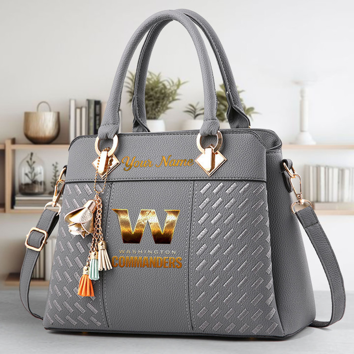 LIMITED EDITION - NEW CUSTOMIZED NFL12 WTC WASHINGTON COMMANDERS LUXURY HANDBAG IN MULTIPLE COLORS