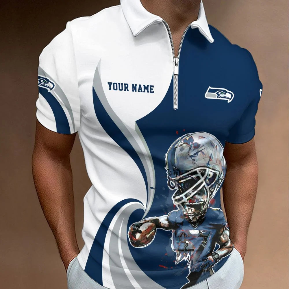 SPECIAL EDITION - NEW CUSTOMIZED NFL06 SSH SEATTLE SEAHAWKS T-SHIRT, POLO SHIRT, ZIP POLO SHIRT, SWEATSHIRT, HOODIE & ZIP HOODIE