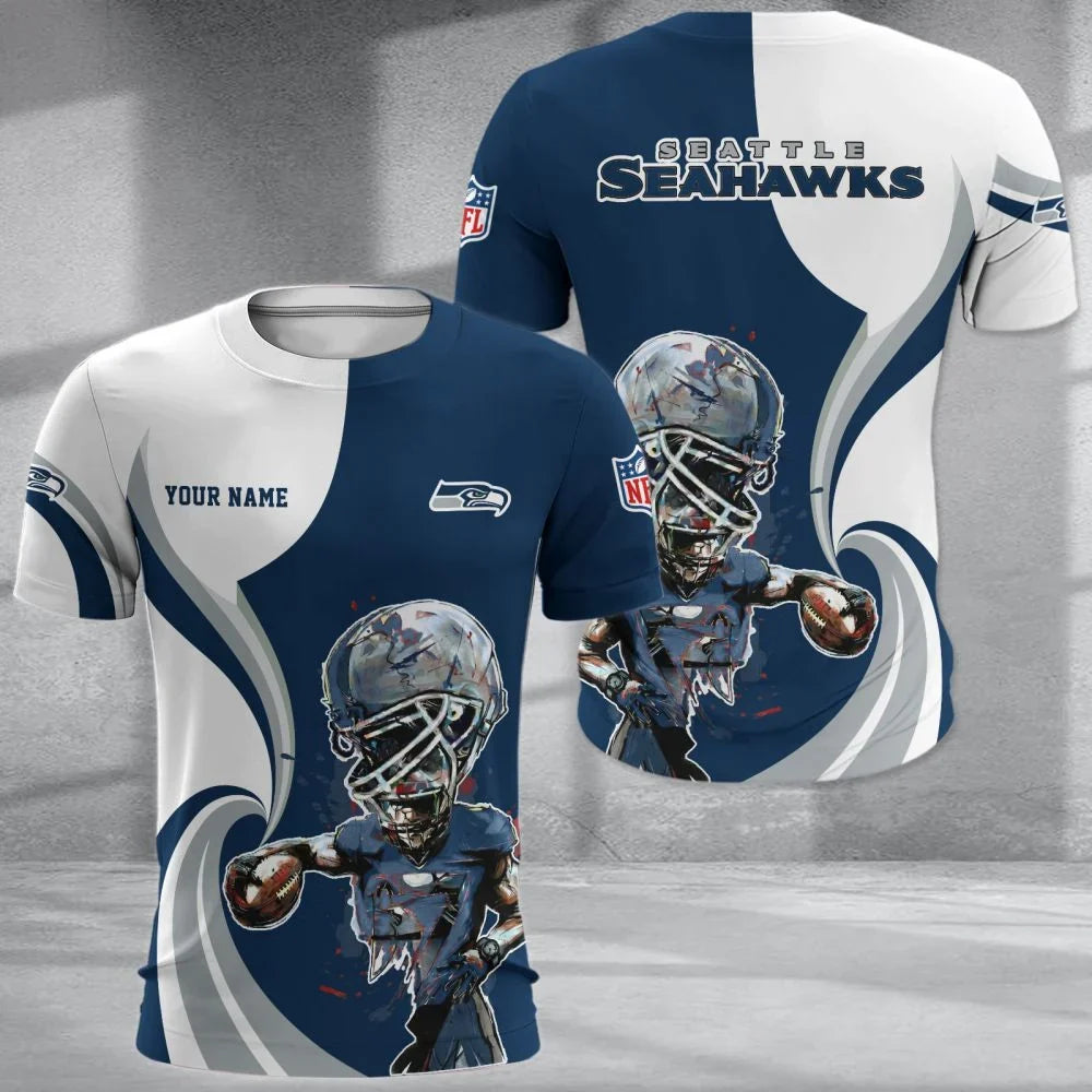 SPECIAL EDITION - NEW CUSTOMIZED NFL06 SSH SEATTLE SEAHAWKS T-SHIRT, POLO SHIRT, ZIP POLO SHIRT, SWEATSHIRT, HOODIE & ZIP HOODIE